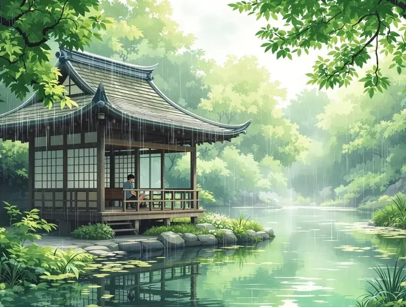 言叶之庭 帧画封面